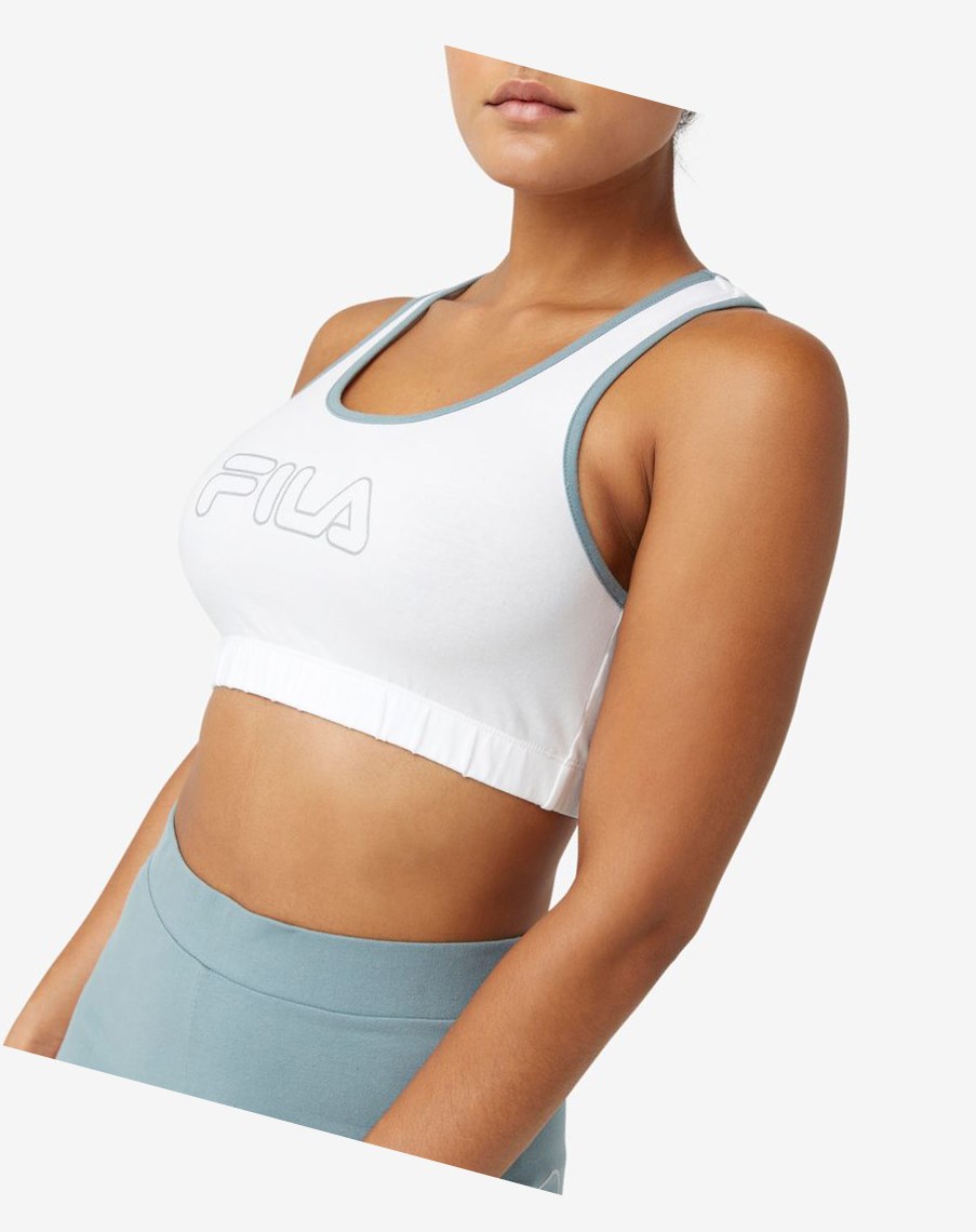 Fila Rebeca Bra Top Białe | DBGUE-3950