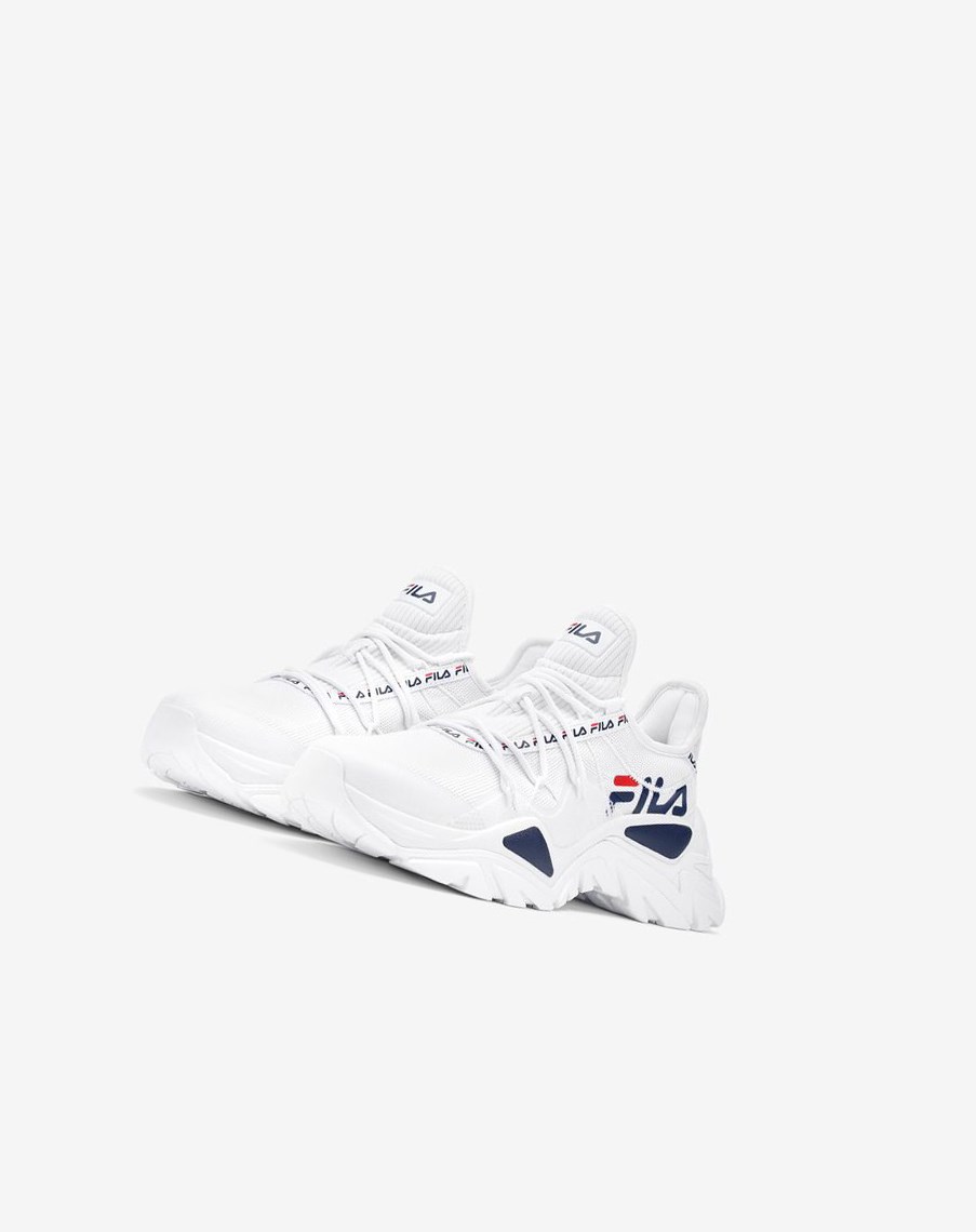 Fila Relectrove Premium Sneakers Białe Granatowe Czerwone | JAQIU-5640