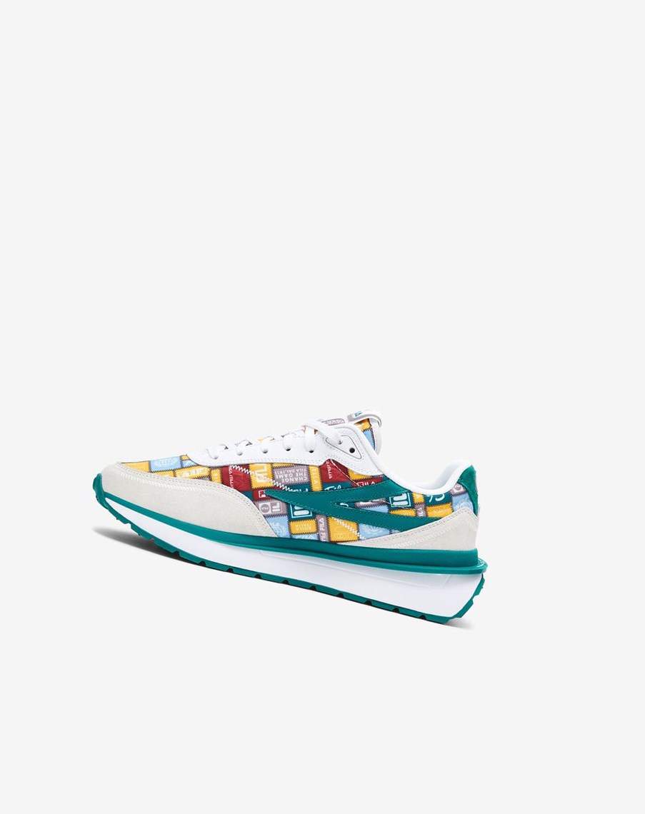 Fila Renno Patchwork Chunky Sneakers Białe Żółte | BCWTL-2581