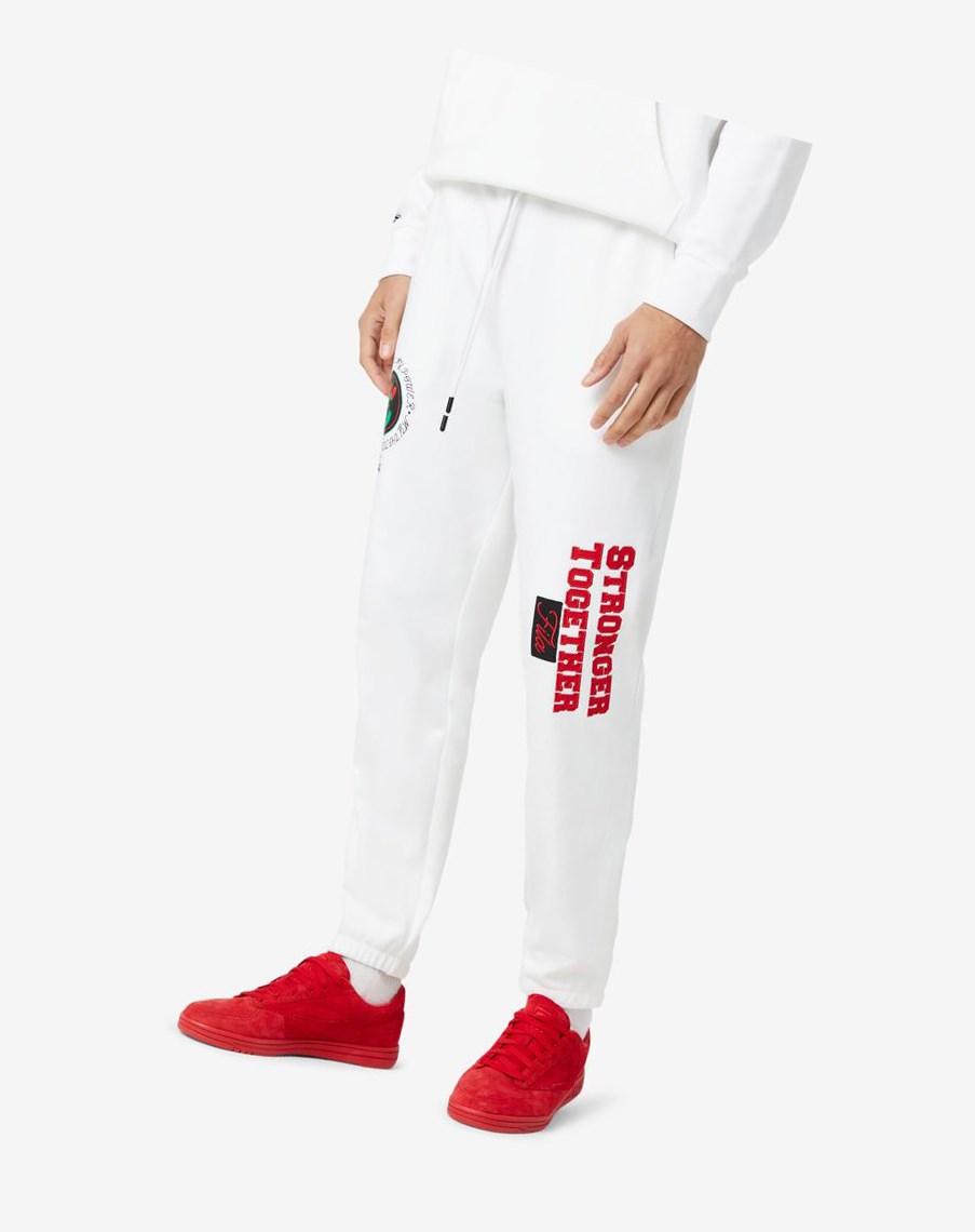 Fila Rhys Jogger Białe | BIRKQ-5786