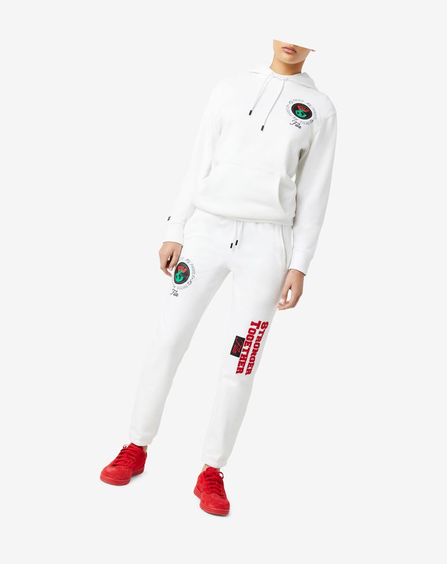 Fila Rhys Jogger Białe | BIRKQ-5786