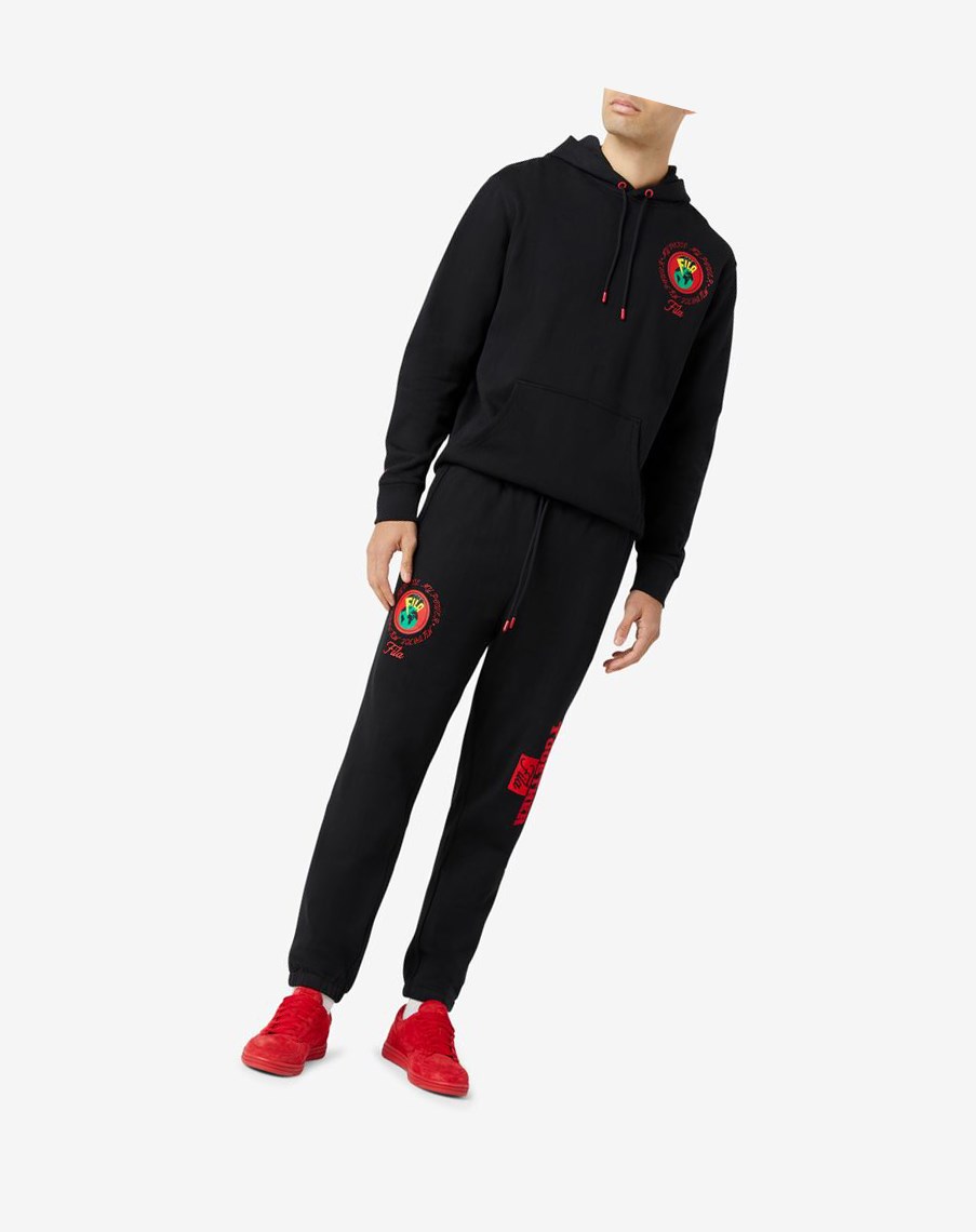 Fila Rhys Jogger Czarne | BPHLC-7394