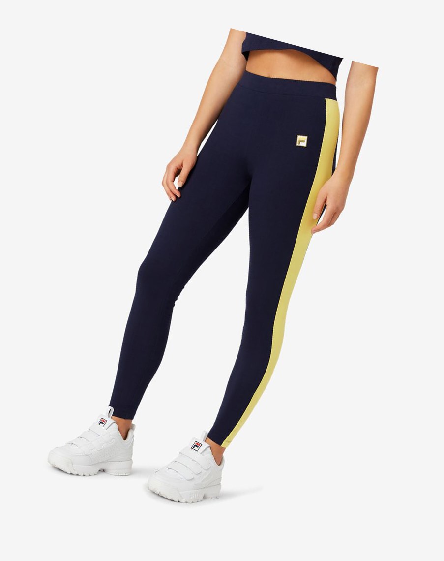 Fila Riviera Legging Oliwkowe | CILEK-0349