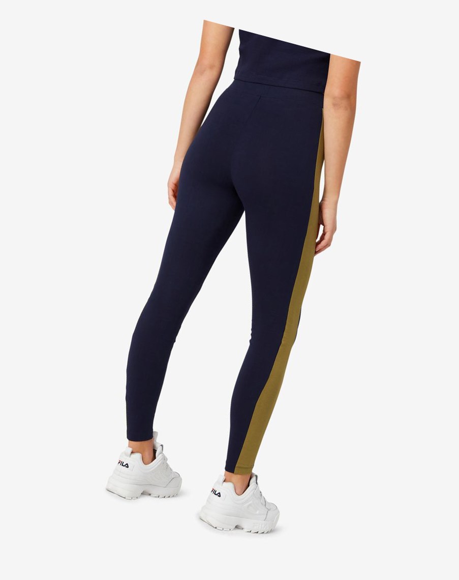 Fila Riviera Legging Oliwkowe | CILEK-0349