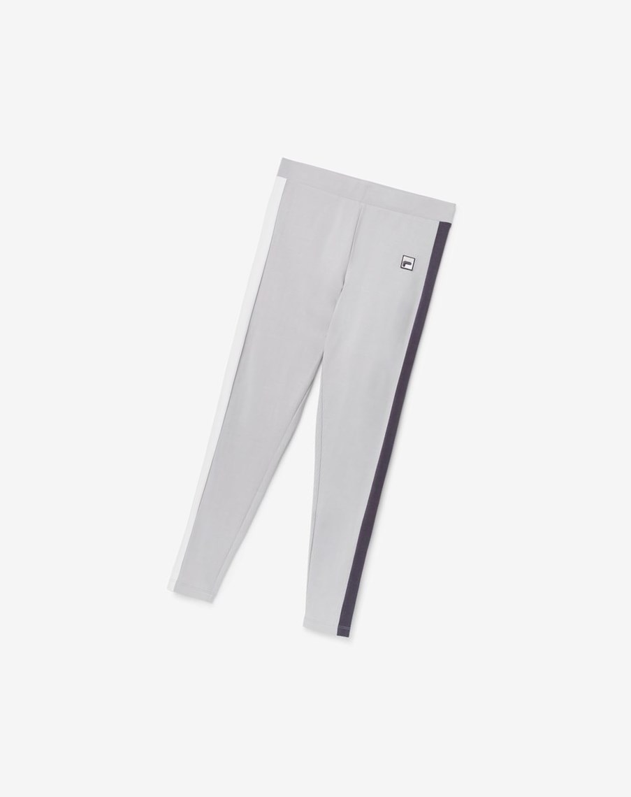 Fila Riviera Legging Srebrne | ECGSF-6213