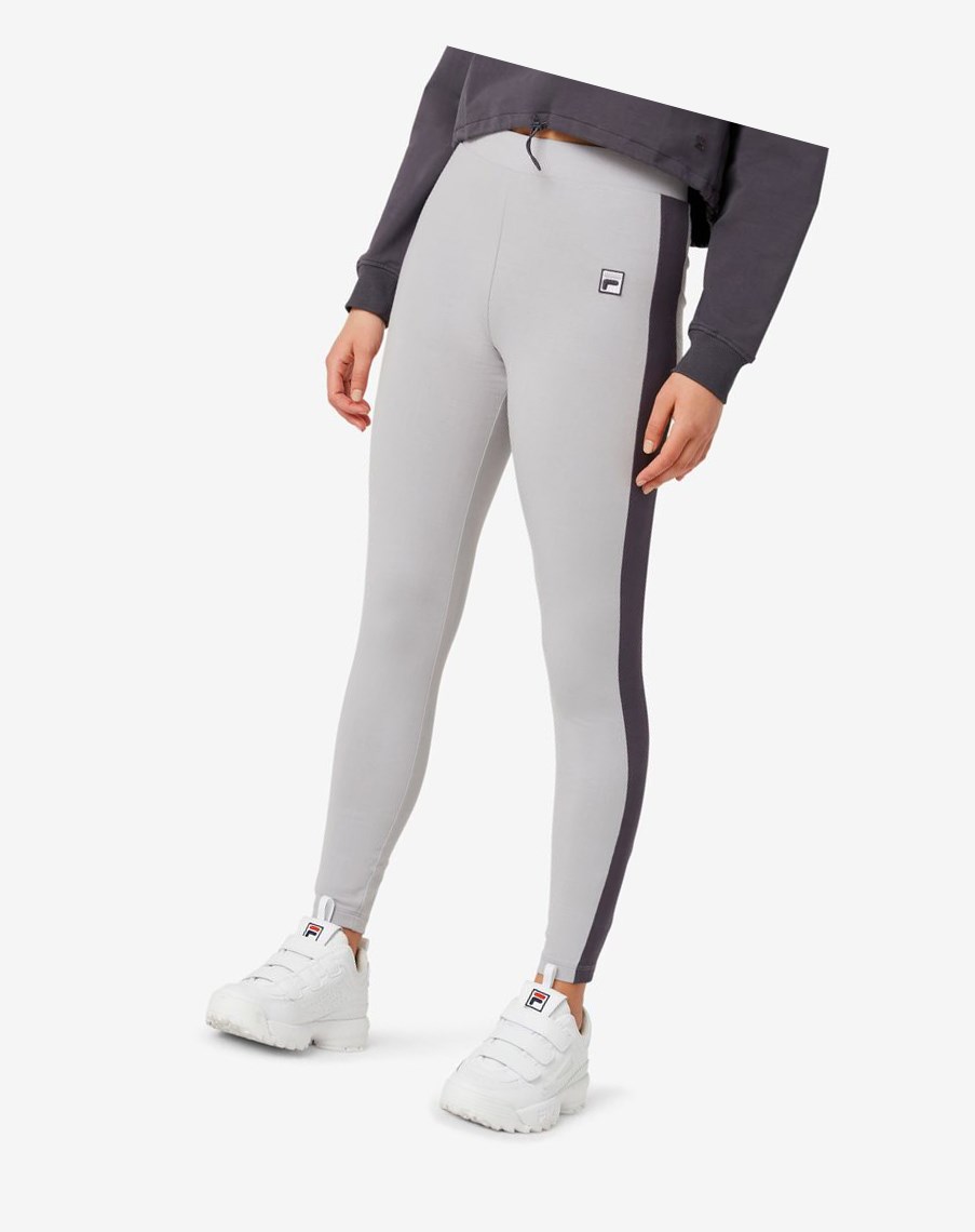 Fila Riviera Legging Srebrne | KVJYX-3482