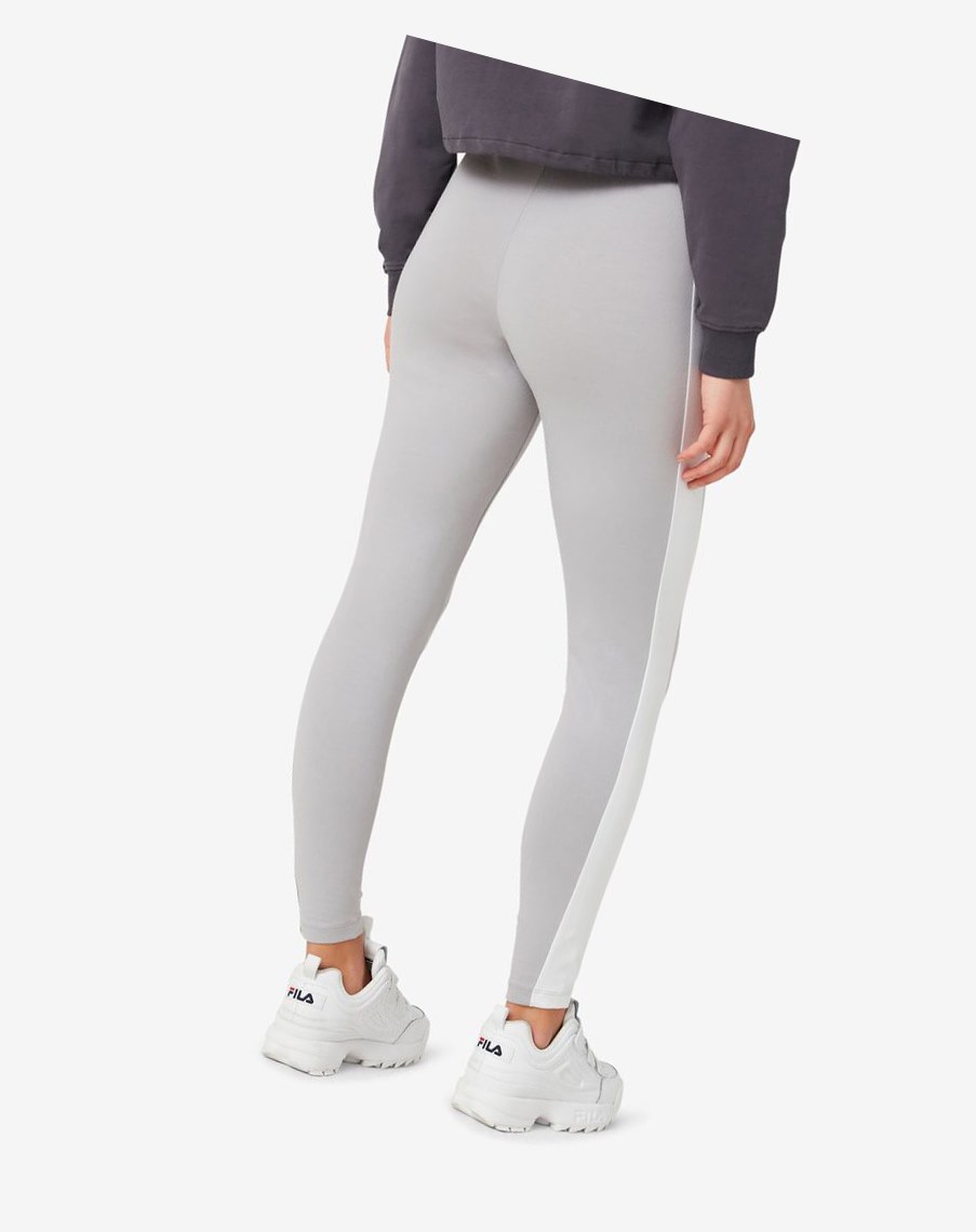 Fila Riviera Legging Srebrne | KVJYX-3482