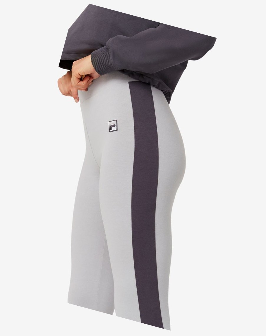 Fila Riviera Legging Srebrne | ZHKTM-0142