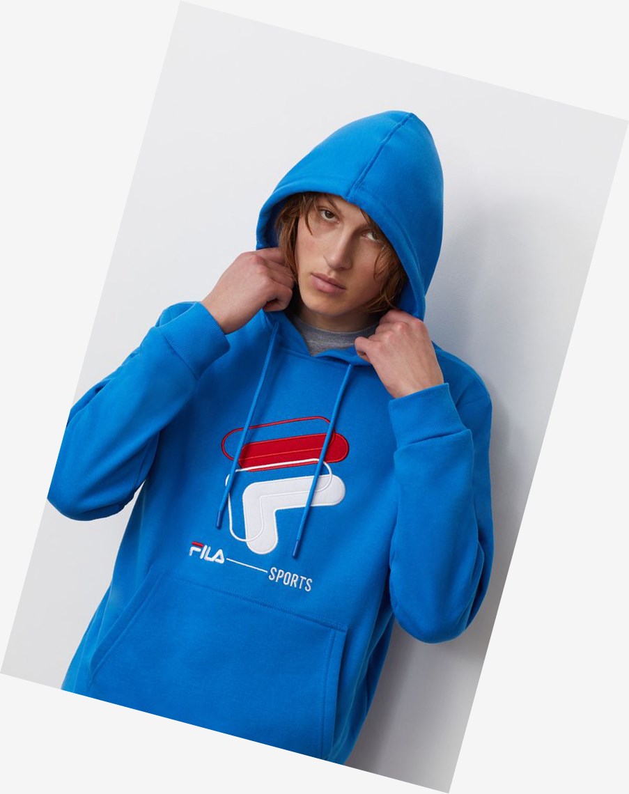 Fila Rocky Hoodie Directrblue | APSZY-5872