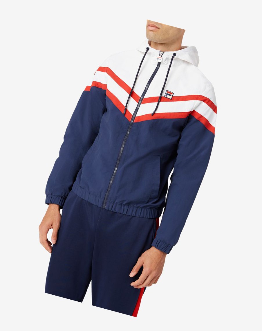 Fila Rugger Lekkie Jacket 410 Peacoat | SVJPR-3406