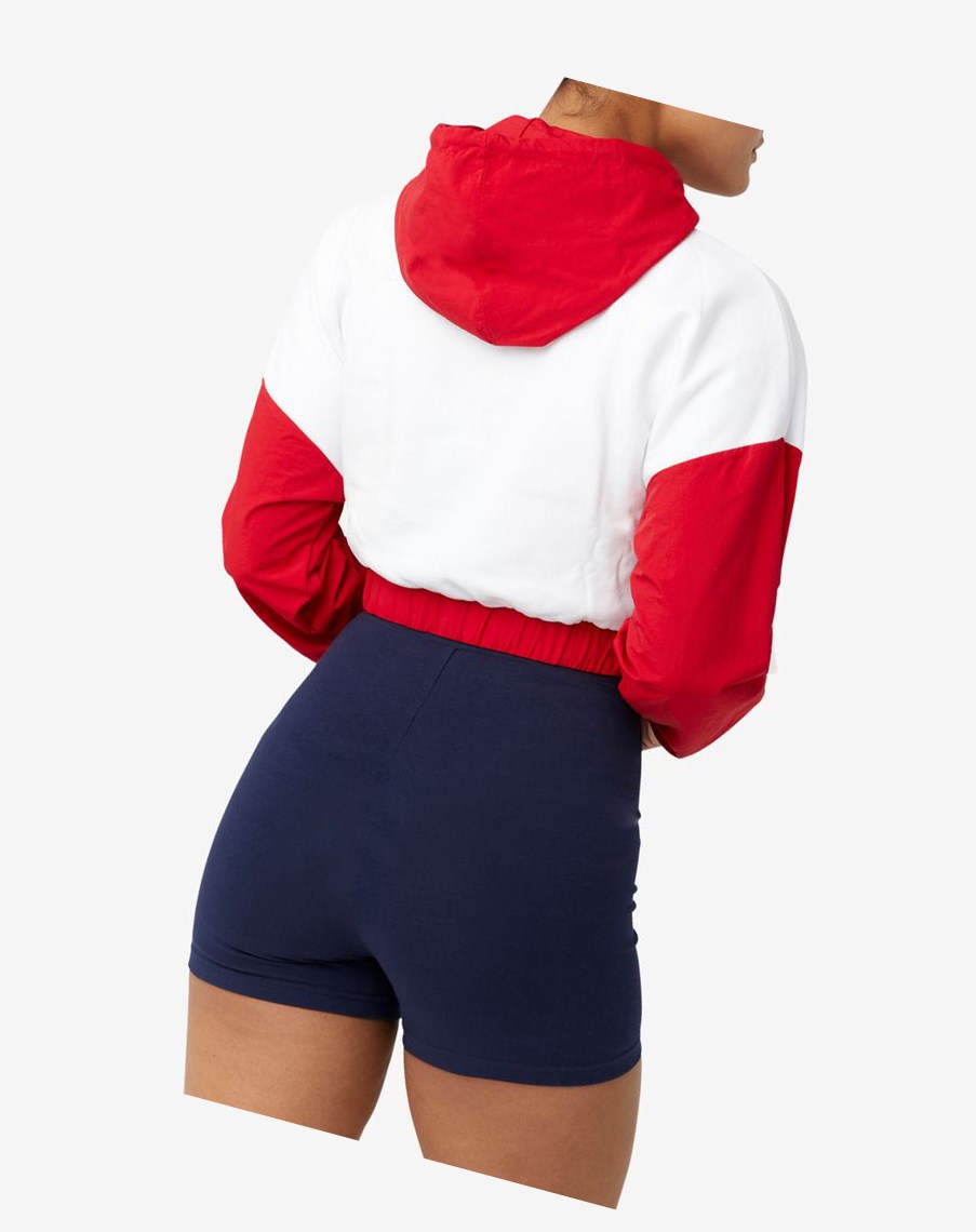 Fila Saachi Hoodie Czerwone Białe | TKNUQ-5436