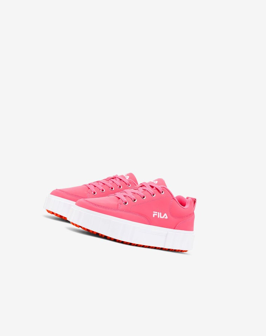 Fila Sandblast Low Sneakers Pglo/Pglo/Wht | OGYSZ-9806