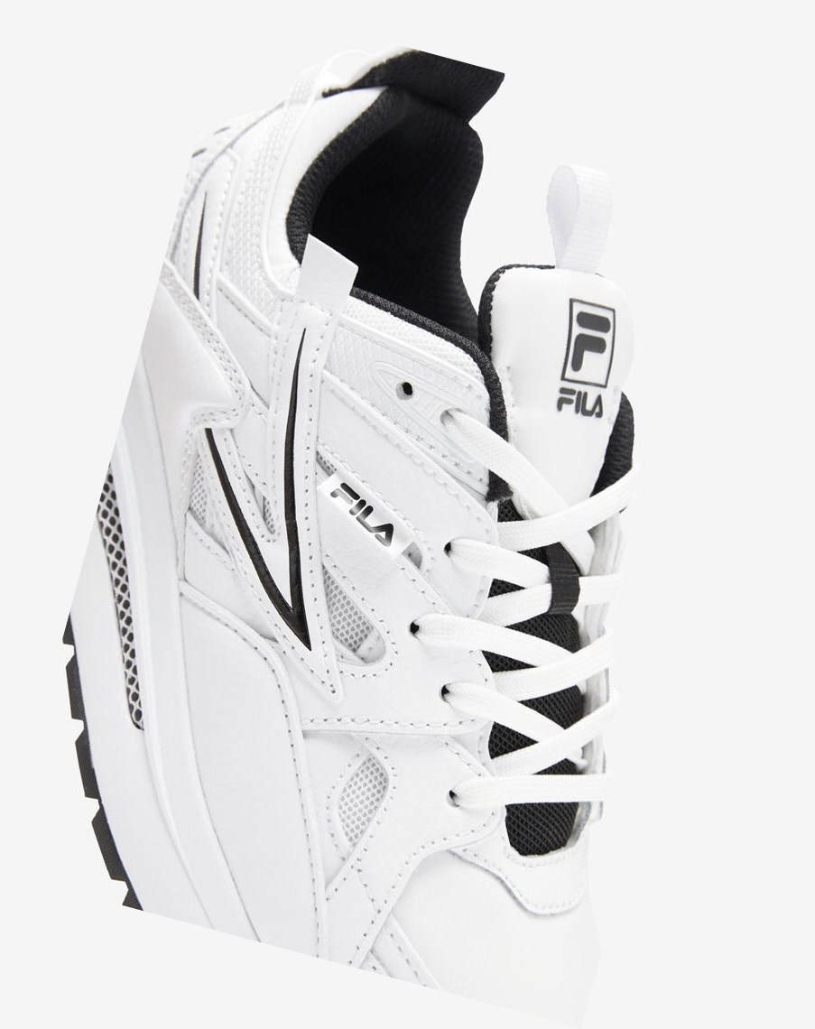 Fila Sandenal Sneakers Białe Białe Czarne | JEBCA-3270