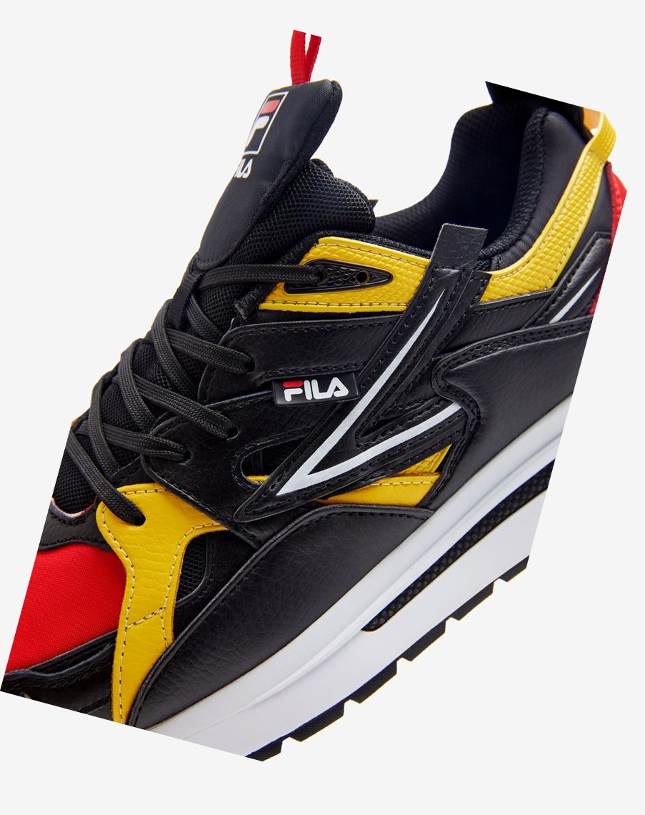 Fila Sandenal Sneakers Czerwone Czarne Cytrynowy | HDIVW-2546