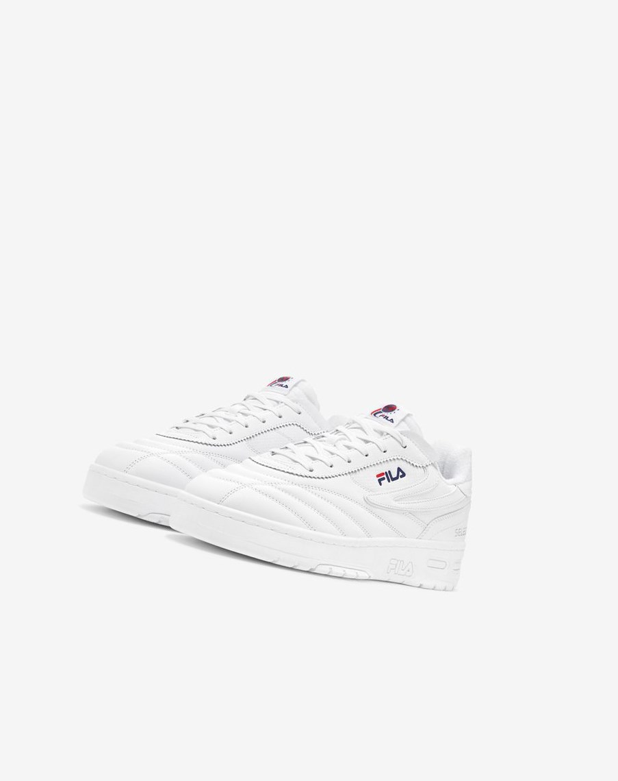 Fila Selecta Tenisa Shoes Białe Granatowe Czerwone | SPQYX-9763