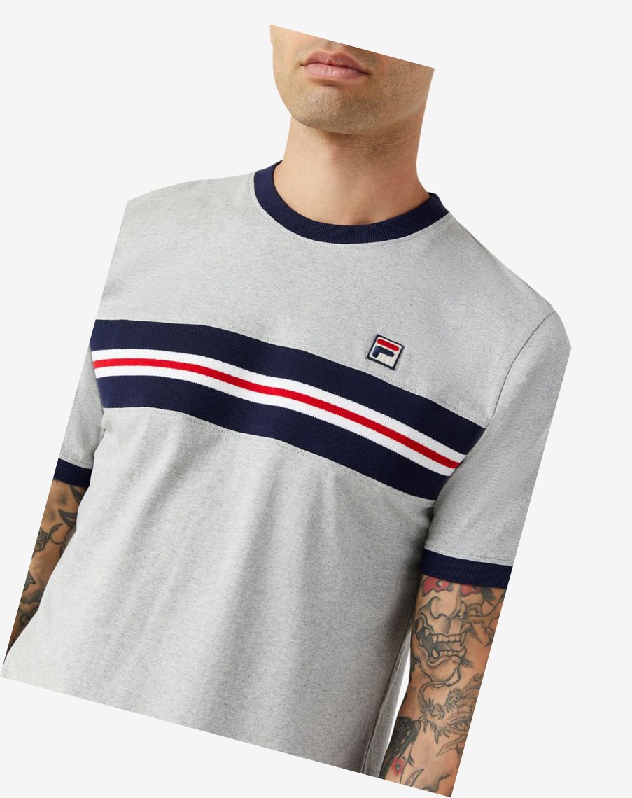 Fila Silver Tee Głęboka Szare | XCTJO-5987