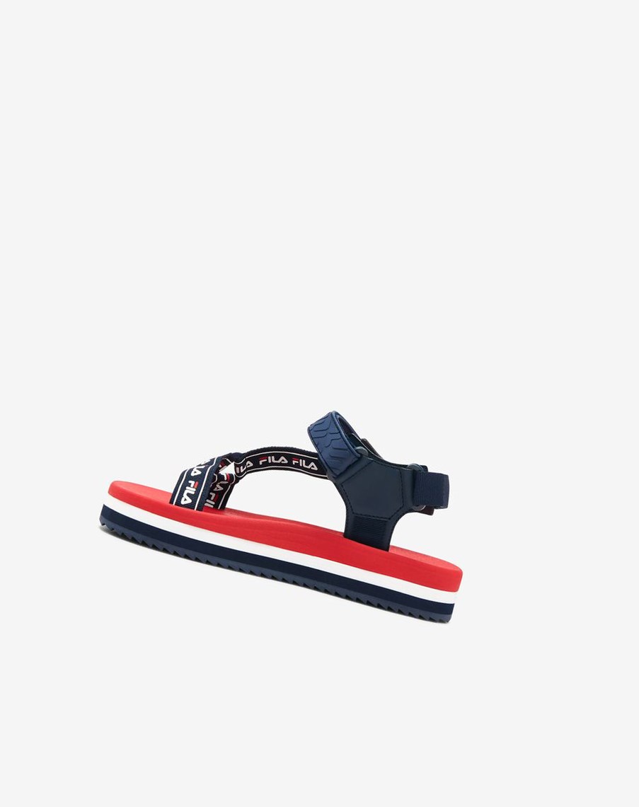 Fila Spettro Sandal Klapki Sandals Granatowe Czerwone Białe | MHWPA-0381