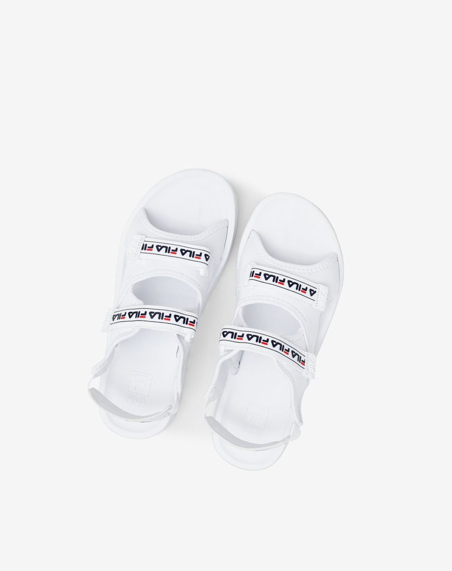 Fila Spot Eva Sandal Klapki Sandals Białe Granatowe Czerwone | ORLZE-8304