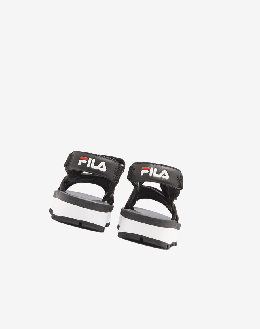 Fila Spot Eva Sandal Klapki Sandals Czarne Czerwone Białe | NQOVB-4672