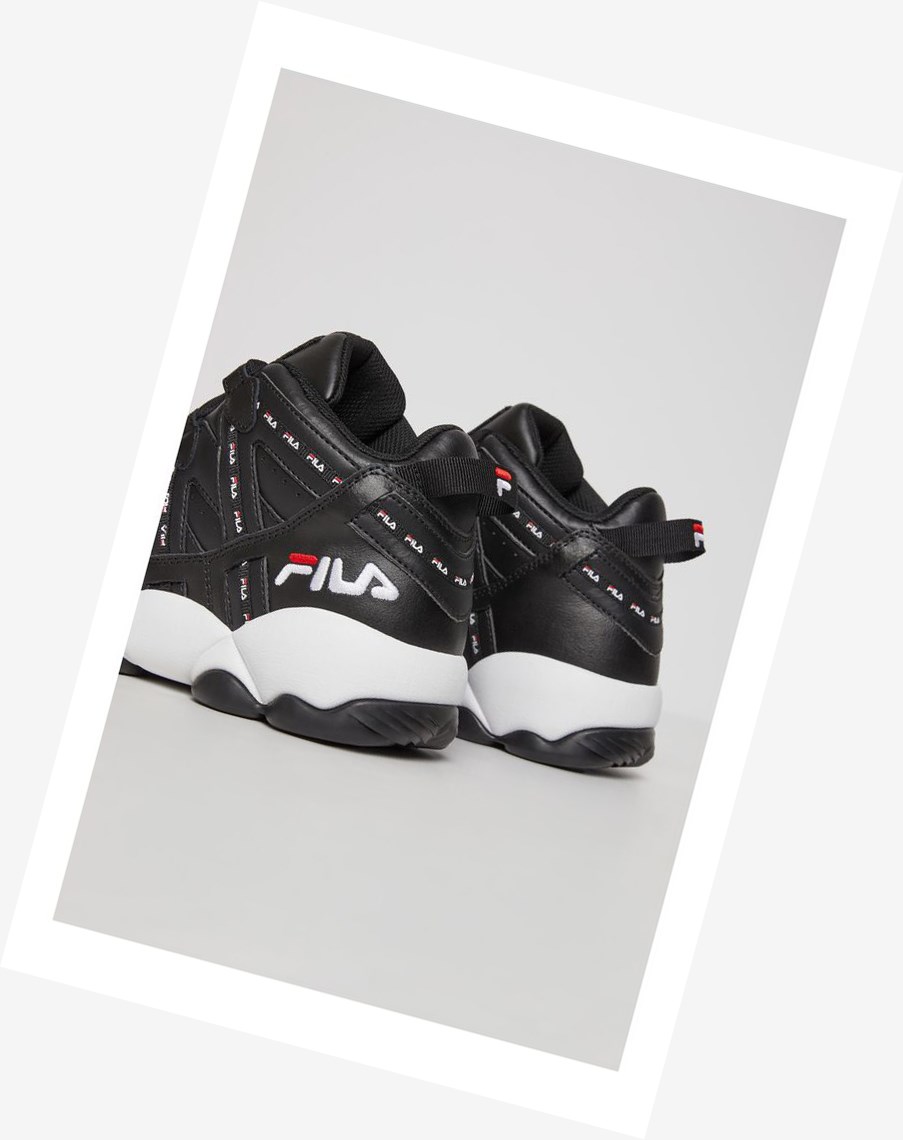 Fila Stackhouse Spaghetti Repeat Sneakers Czarne Białe Czerwone | KSYNO-8432