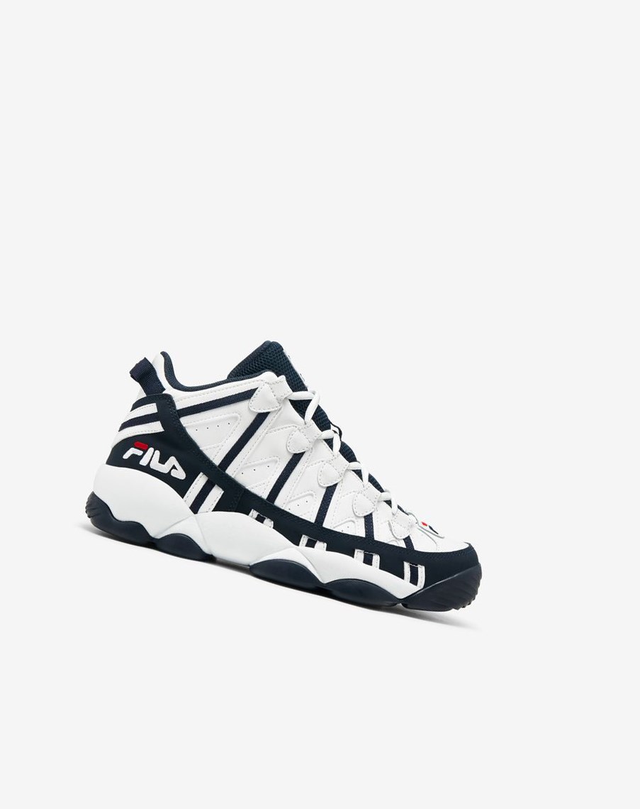 Fila Stackhouse Spaghetti Sneakers Białe Granatowe Czerwone | NBJST-3185