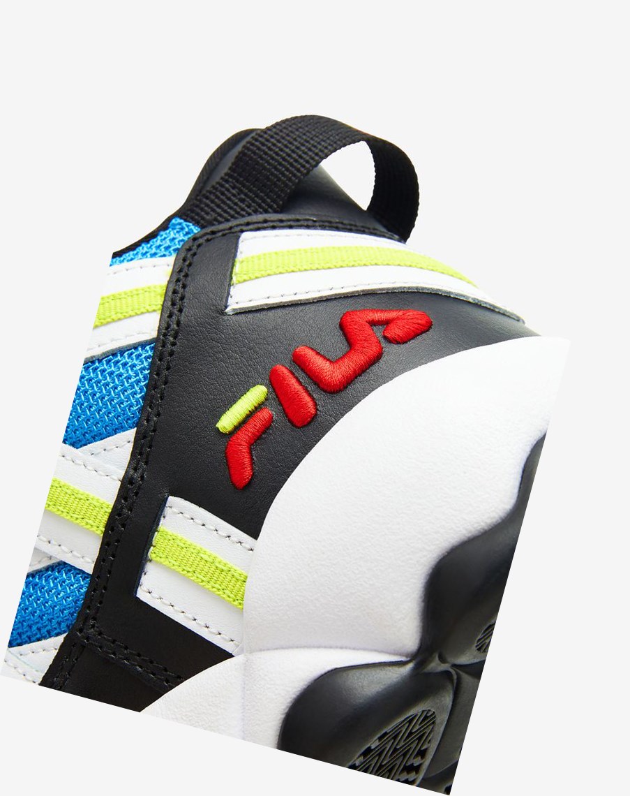 Fila Stackhouse Spaghetti Sneakers Białe Czarne Niebieskie | QCKBW-2417