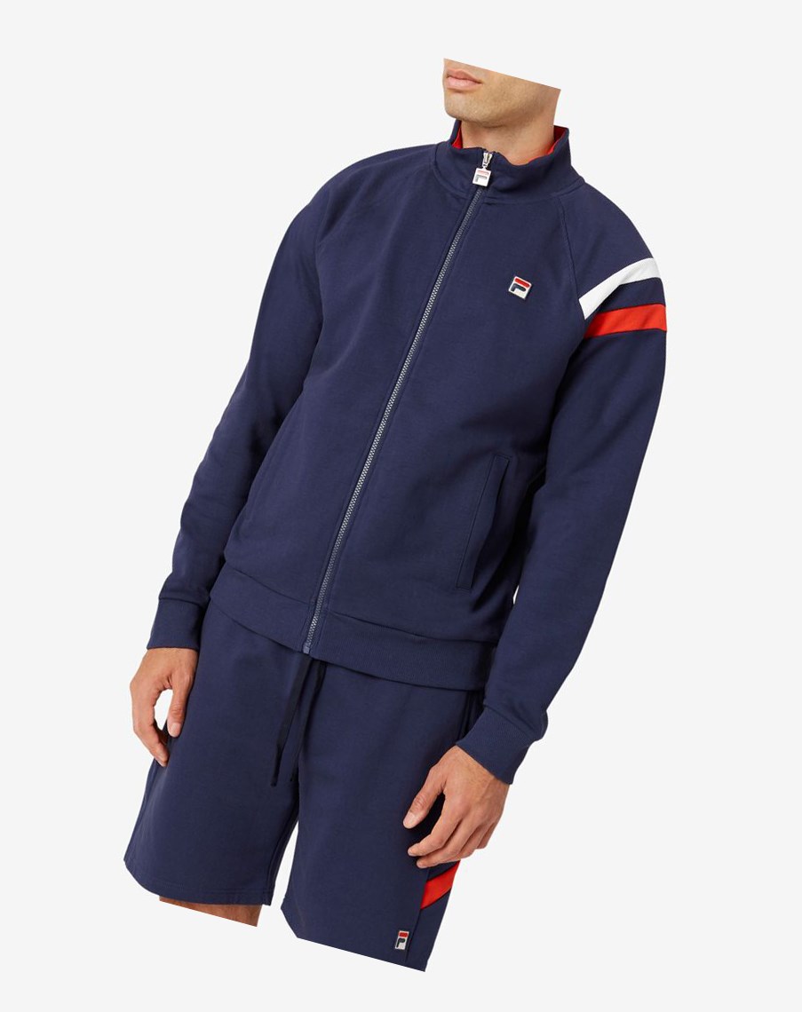 Fila Stance Track Jacket 410 Peacoat | EBHMP-2695