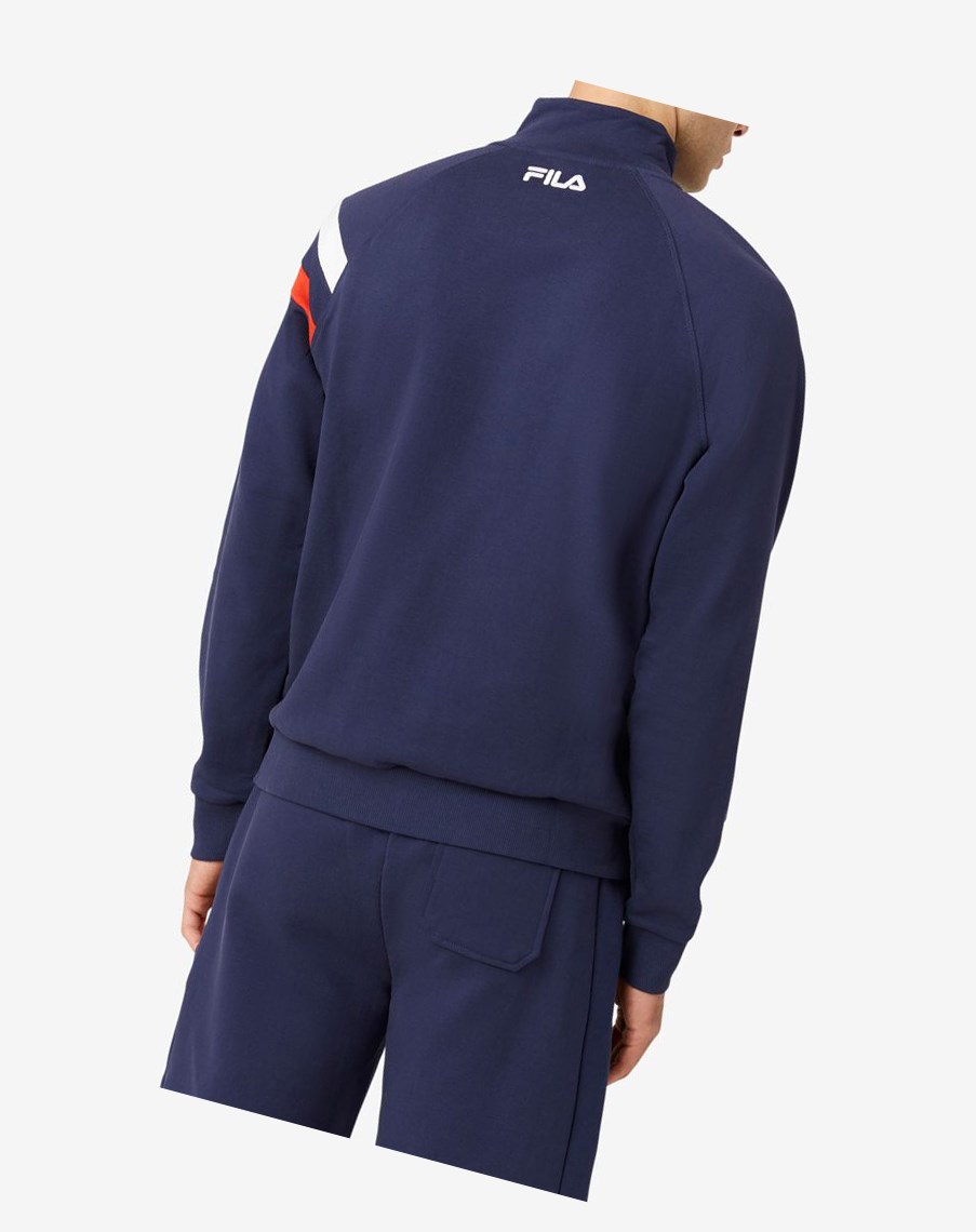 Fila Stance Track Jacket 410 Peacoat | EBHMP-2695