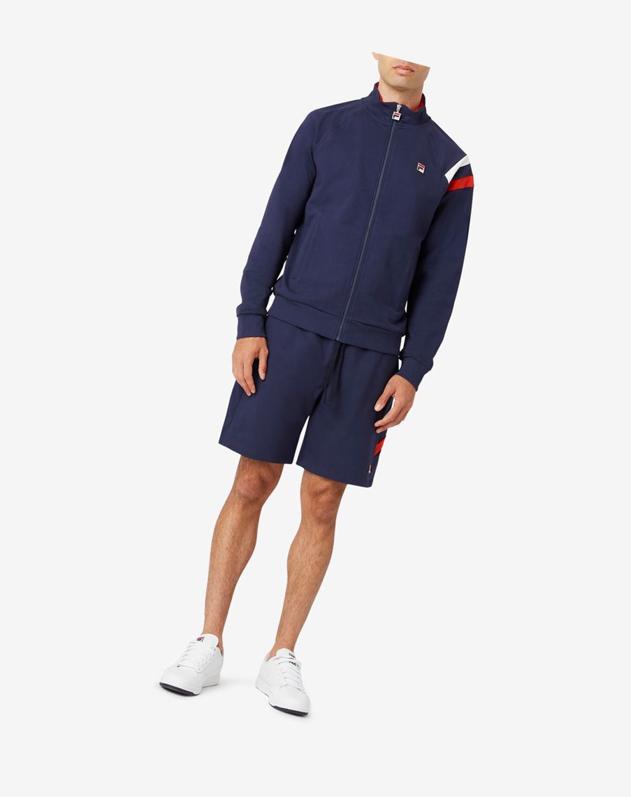 Fila Stance Track Jacket 410 Peacoat | EBHMP-2695