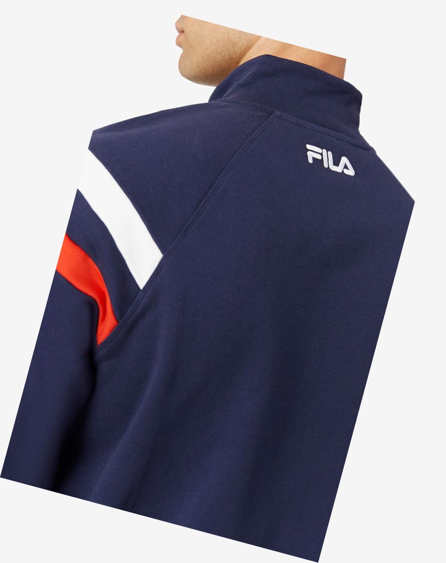 Fila Stance Track Jacket 410 Peacoat | EBHMP-2695