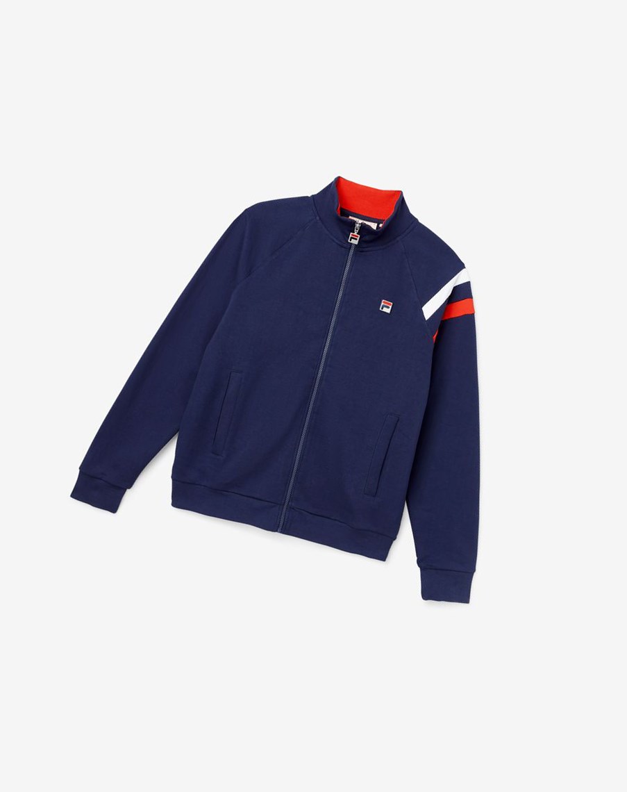 Fila Stance Track Jacket 410 Peacoat | EBHMP-2695