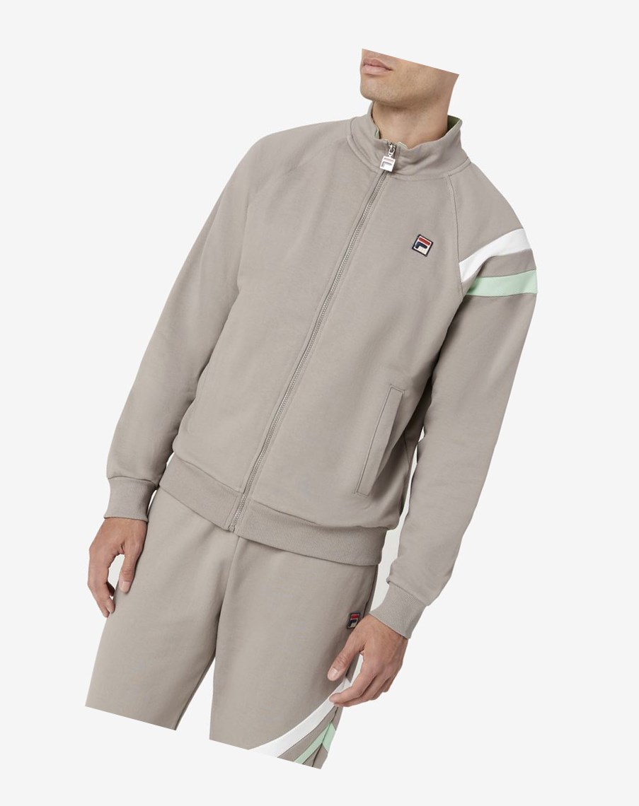 Fila Stance Track Jacket Białe | WXJDG-3689