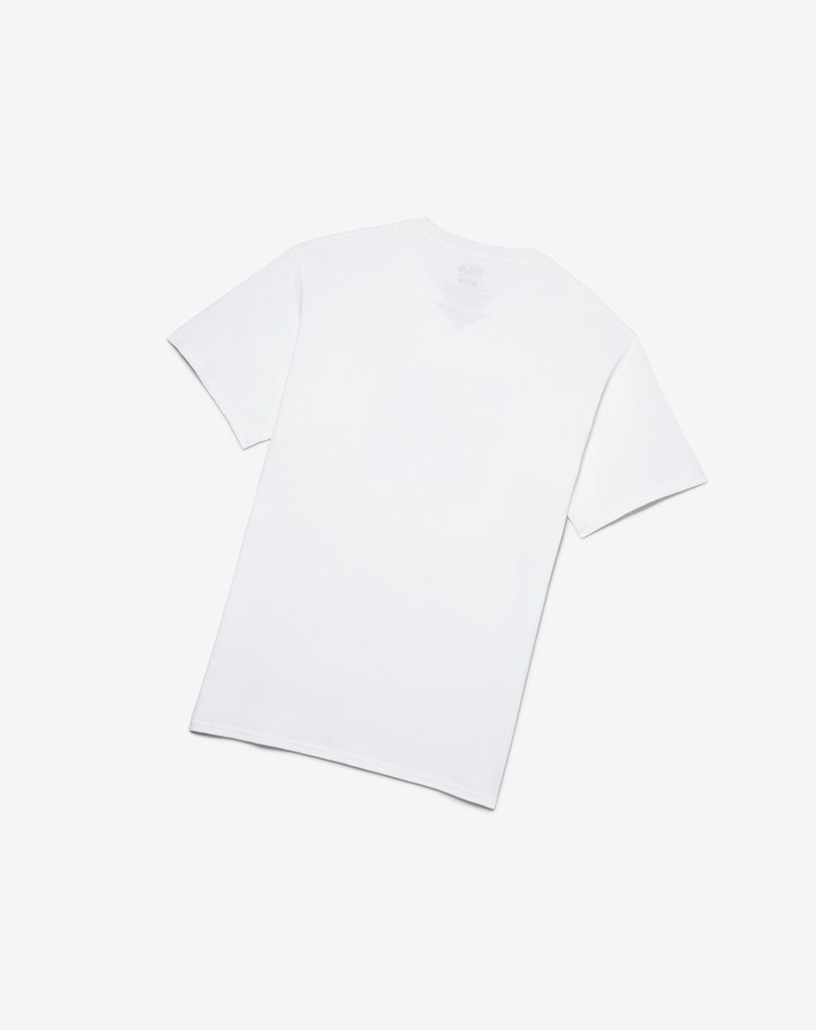 Fila Stitch Mt. Tee Białe | VYOFQ-4608