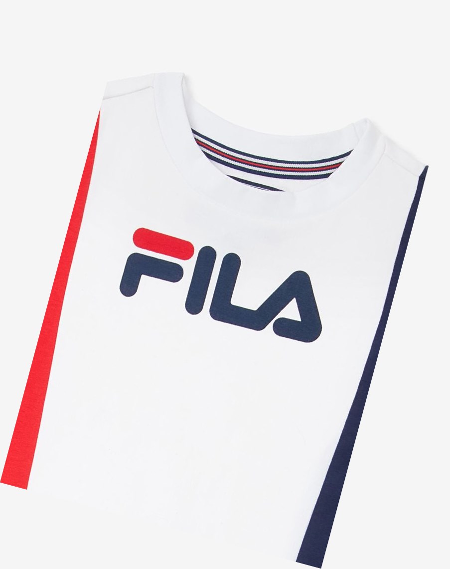 Fila T-shirt Sukienki Granatowe | LNDKB-4398