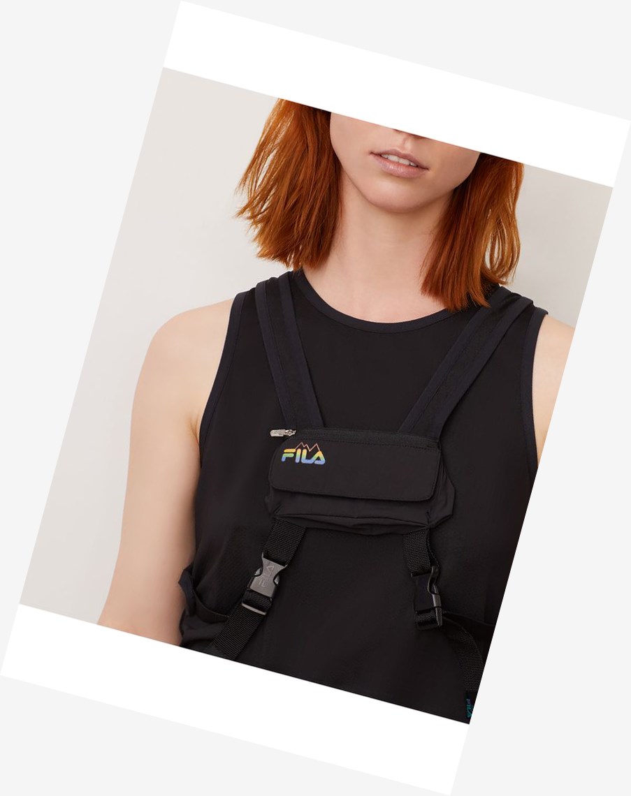 Fila Tactical Vest Czarne | QDTHZ-5290