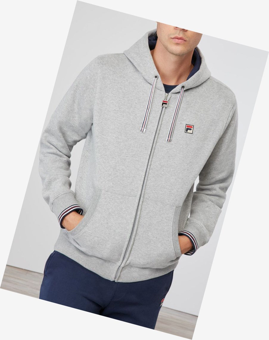 Fila Tenconi Zakapturzony Sweatshirt Hgry/Navy | OZMLH-8634