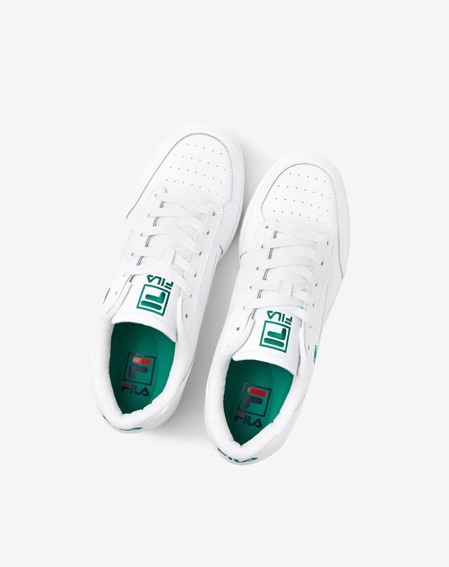 Fila Tenisa 88 Sneakers Białe Białe Zielone | ZXADN-9284