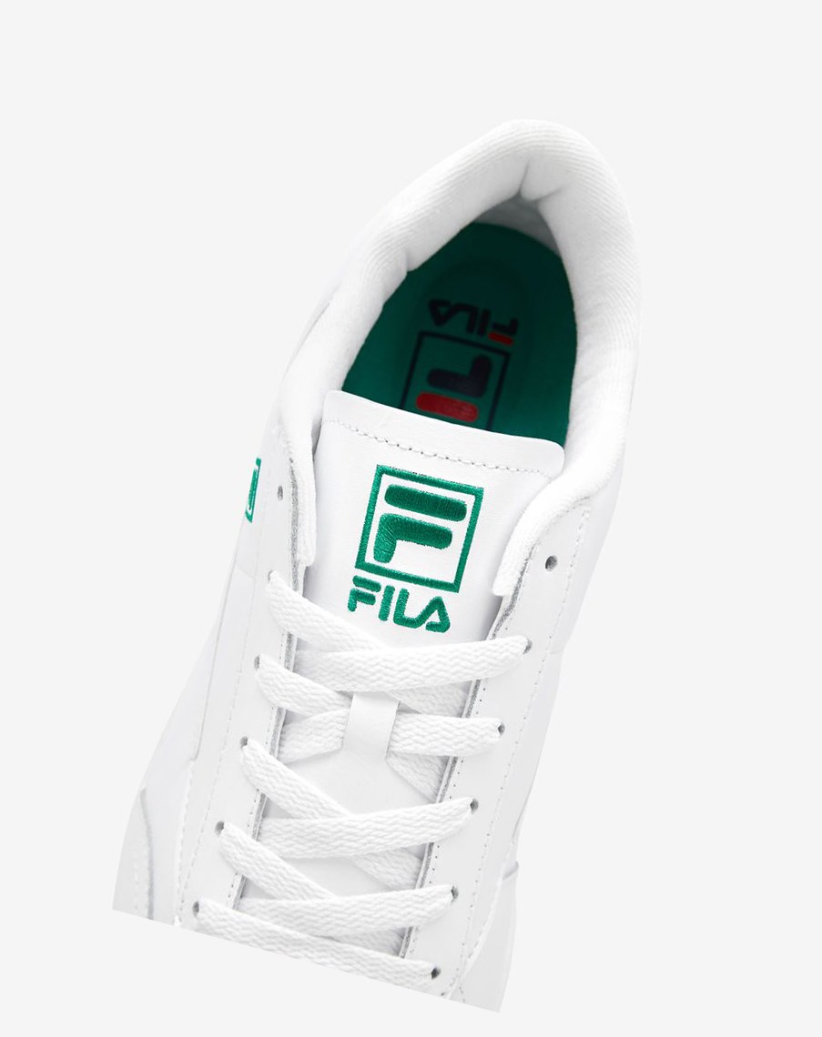 Fila Tenisa 88 Sneakers Białe Białe Zielone | ZXADN-9284