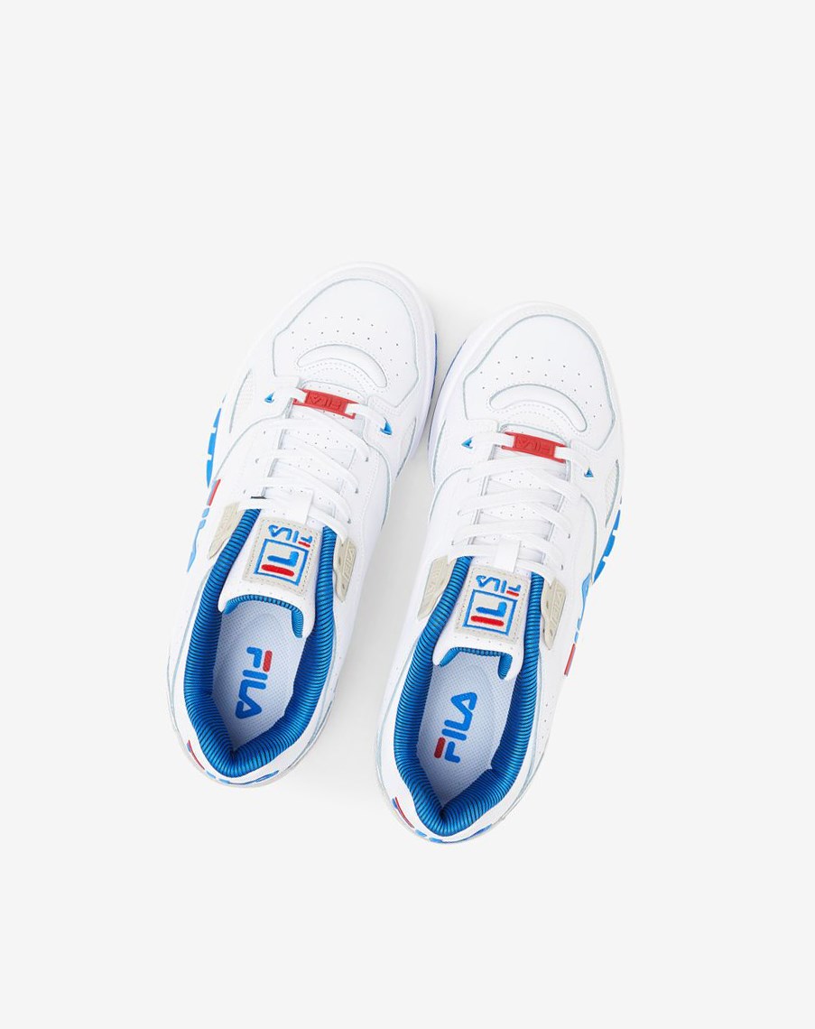 Fila Teratach 600 Sneakers Białe Niebieskie Srebrne | PMHFG-9657