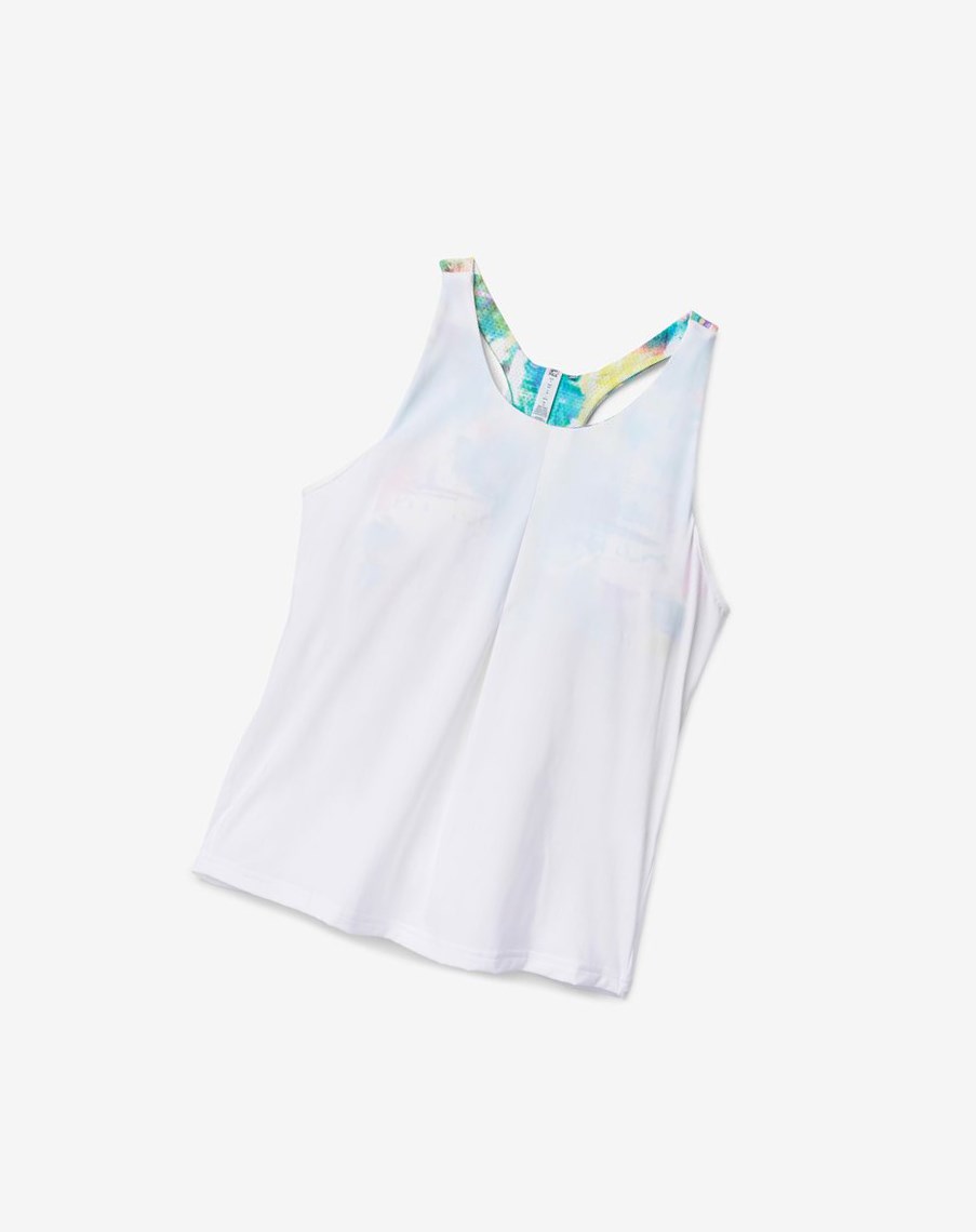 Fila Tie Breaker Double Layer Racerback Tank Białe | UMSNC-4197