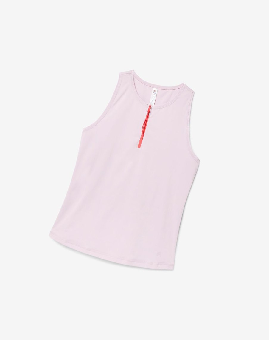 Fila Tie Breaker Front-zip Full Coverage Tank Lawenda Czerwone | GRYWP-9237