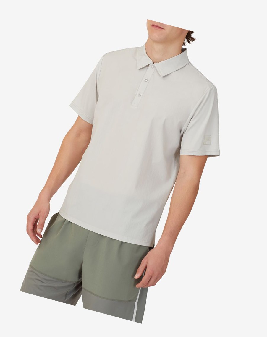 Fila Tie Breaker Polo Szare Białe | LWEVG-0572