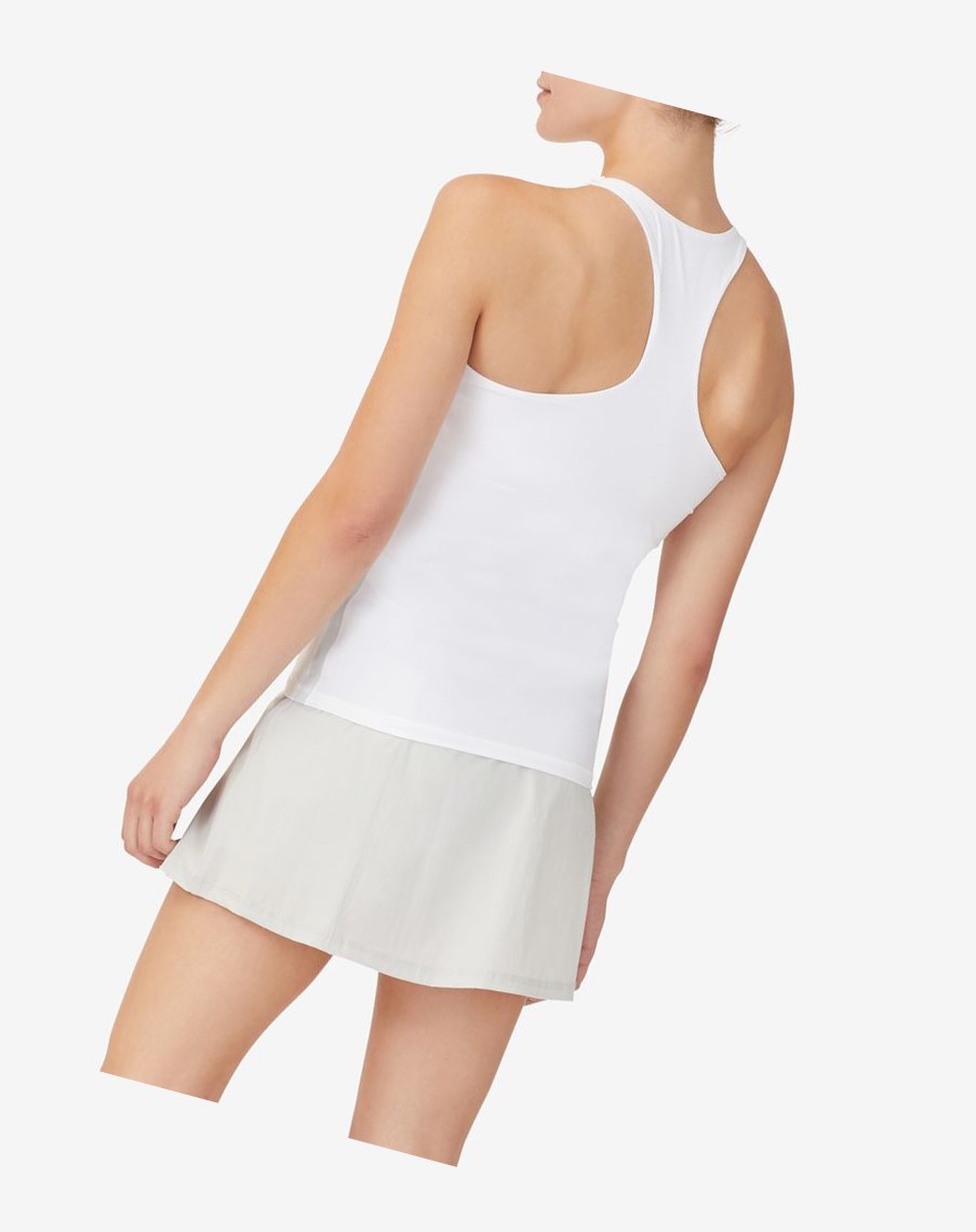 Fila Tie Breaker Racerback Tank Białe | CSRXY-1069