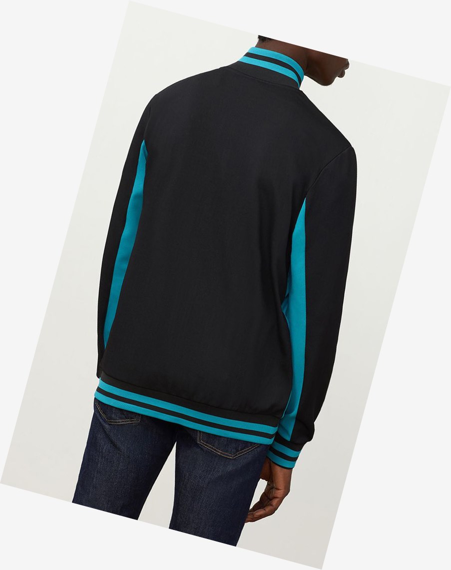 Fila Tiebreaker Track Jacket Bbay/Blk/Grpj | CKHAE-2913