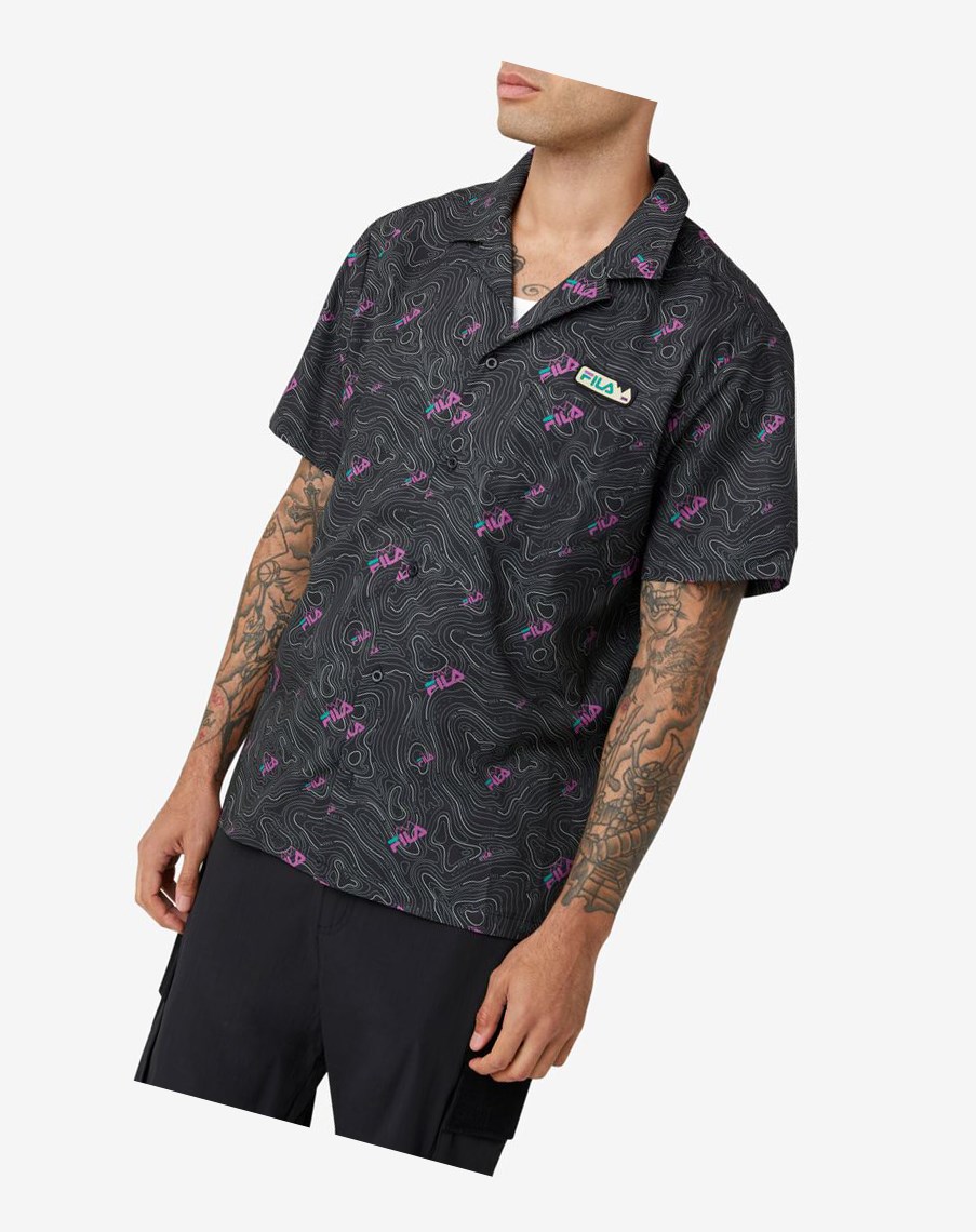 Fila Topo Caban Shirt Czarne Czarne | NMHCQ-7934