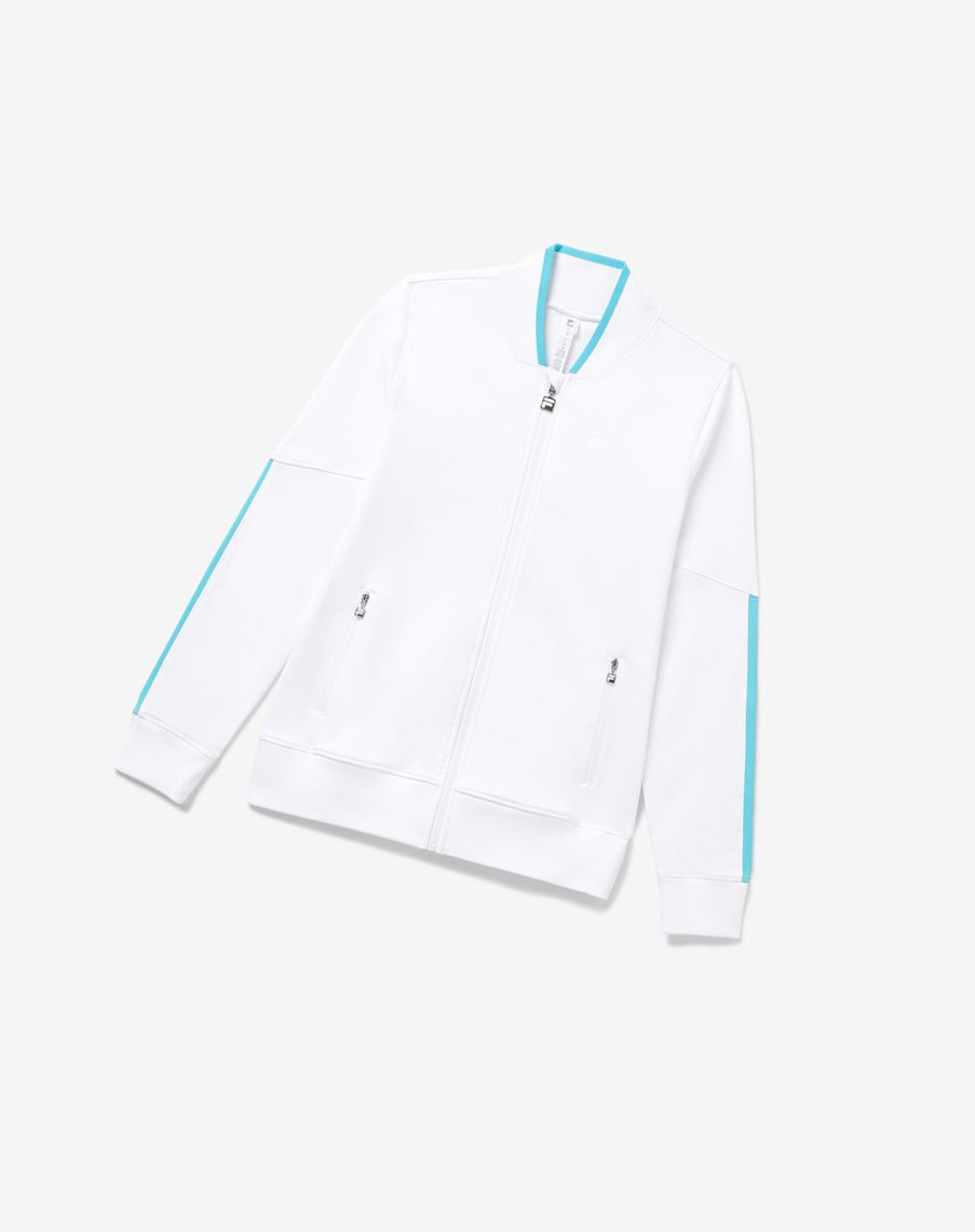 Fila Trailblazer Jacket Białe | KJPRZ-8359