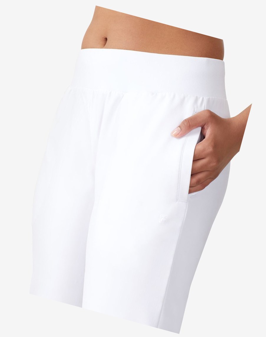 Fila Trailblazer Pant Białe | MNPOF-4196