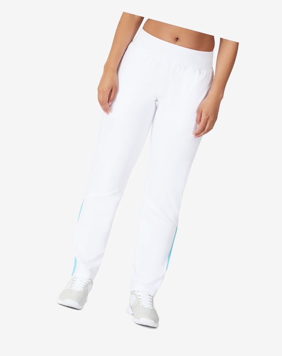 Fila Trailblazer Pant Białe | MNPOF-4196