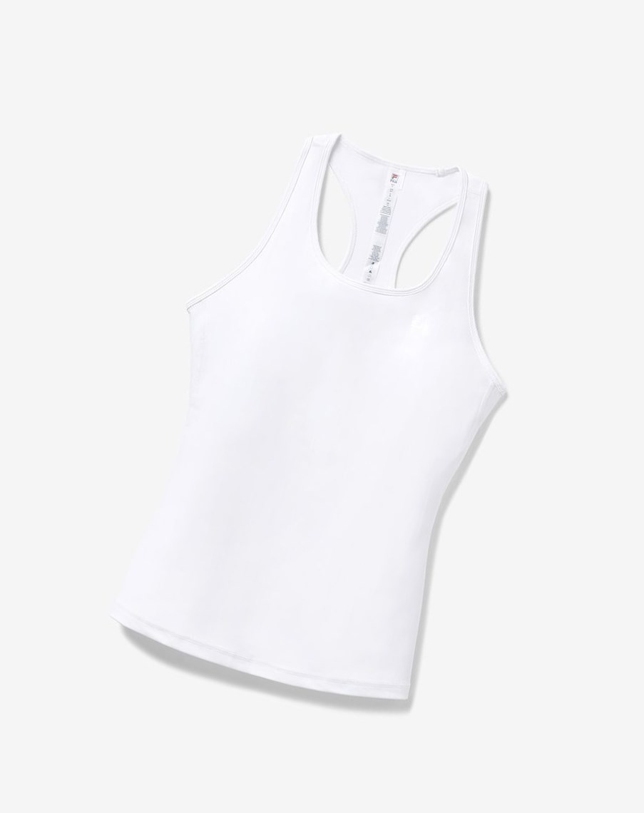 Fila Trailblazer Racerback Tank Białe | WCMRE-1645