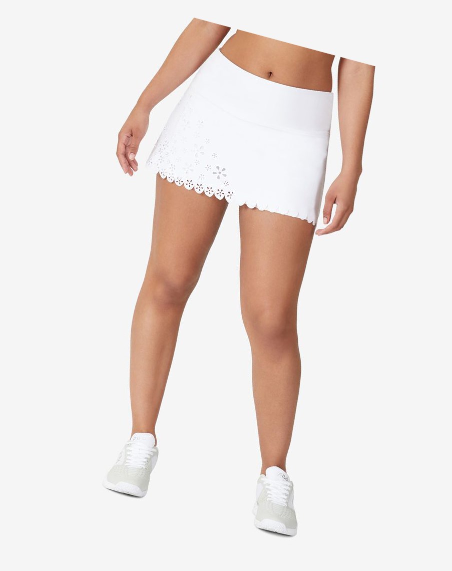 Fila Trailblazer Skort Białe | DLZRJ-1634